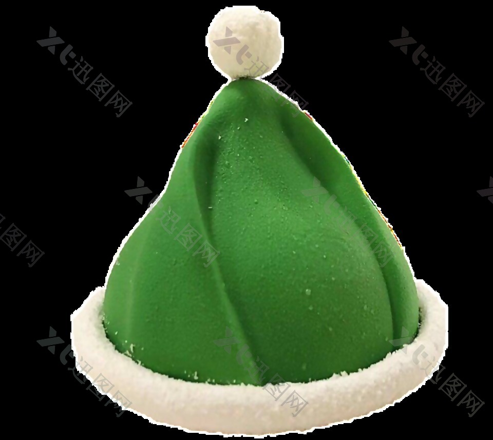 绿色圣诞帽装饰品素材