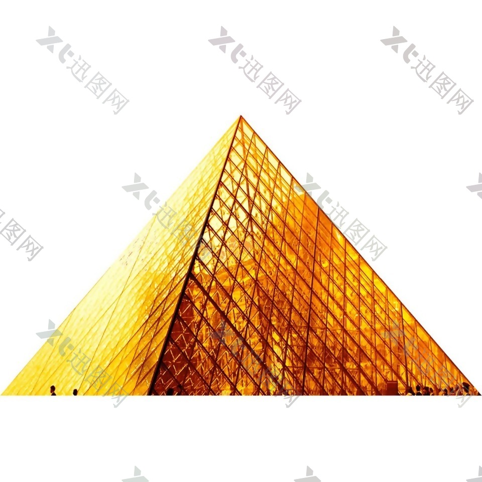 金字塔建筑物png元素