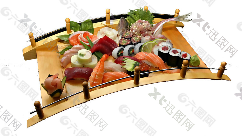 鲜美生鲜寿司料理美食产品实物