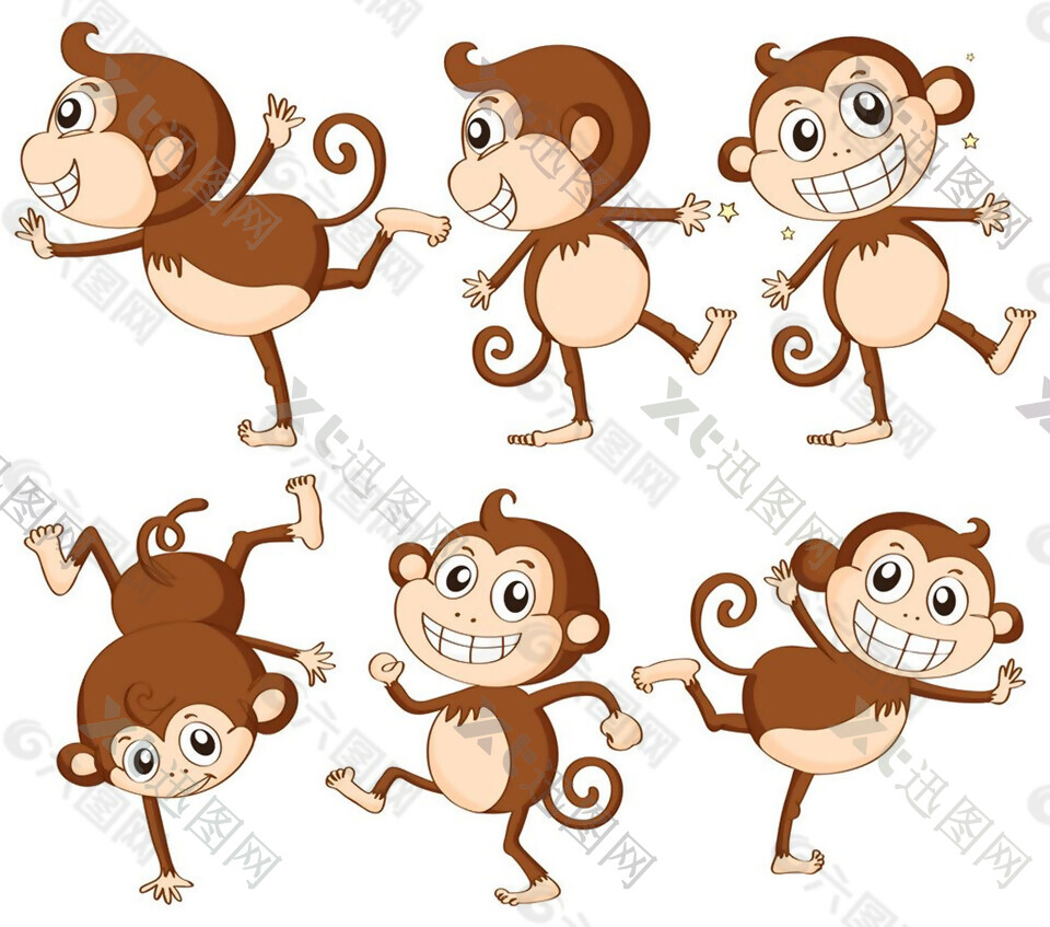 可爱卡通猴子图片