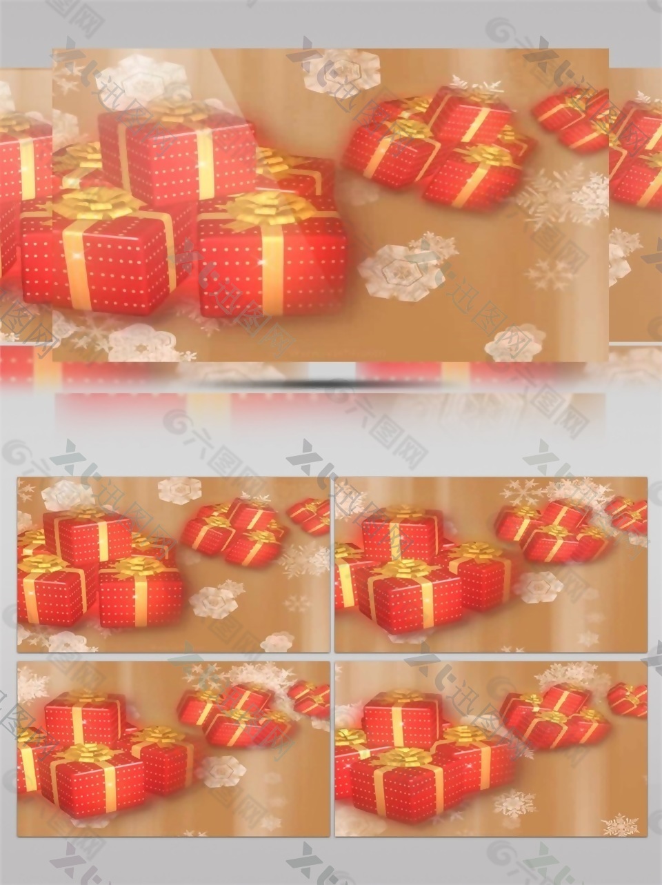 圣诞节礼盒圣诞节视频素材