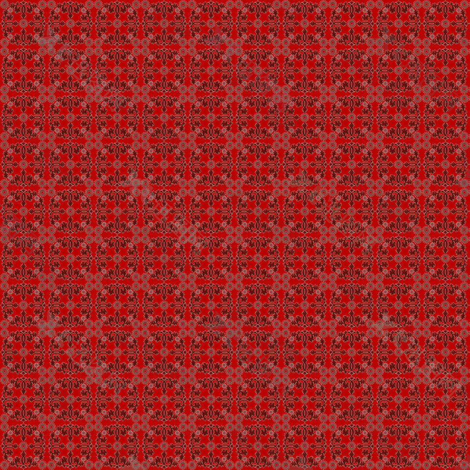 红色方形花纹图片