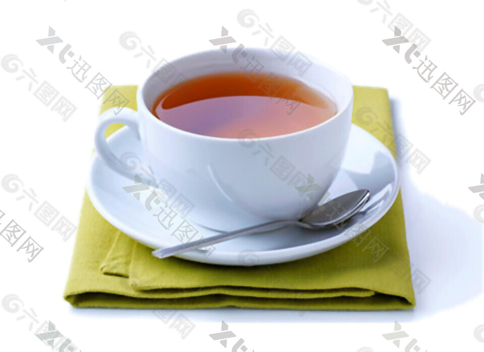 清新白色茶杯产品实物