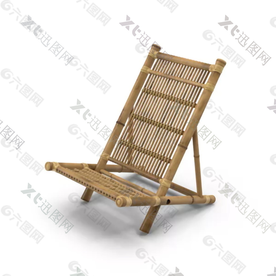 竹制坐椅图片