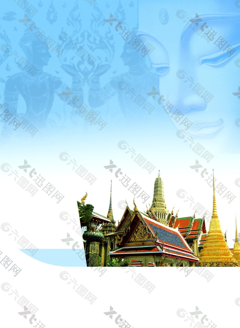 泰国风景背景设计