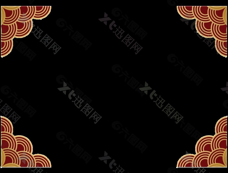 中式古典边框装饰素材