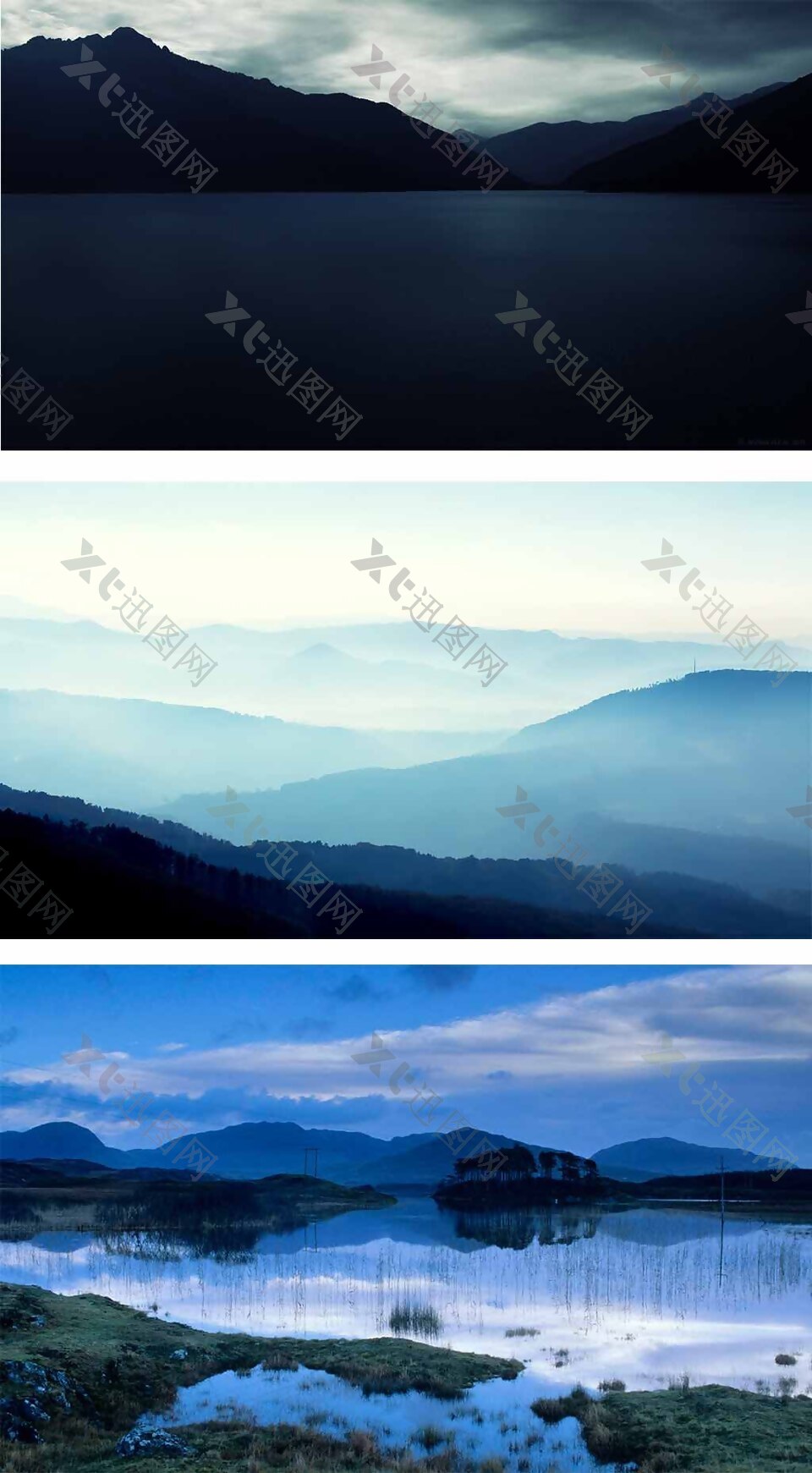 高山远山清晰背景图片