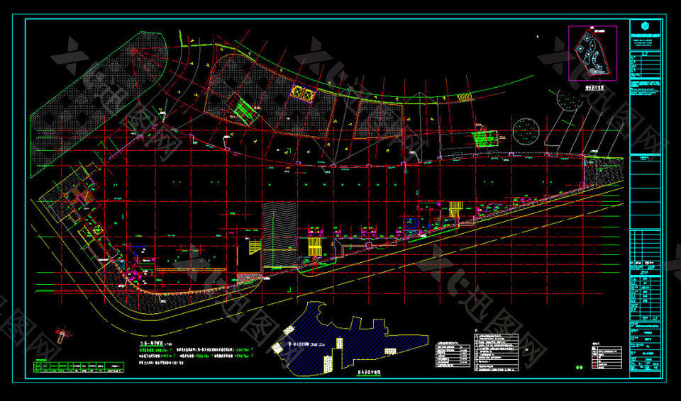 CAD建筑施工平面图