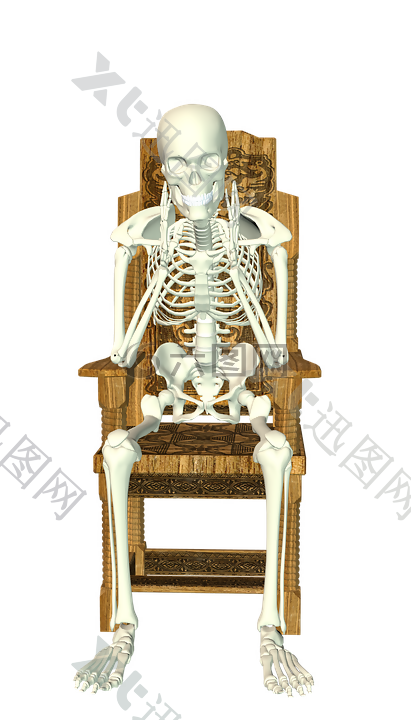 骨架,椅子,坐