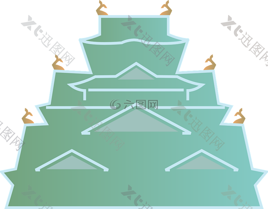 大阪城堡,城堡,建筑