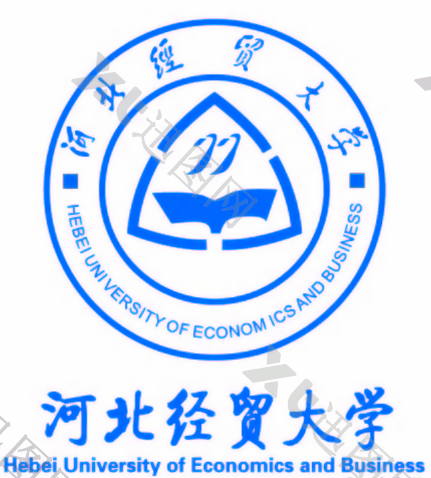 河北经贸大学logo中英文