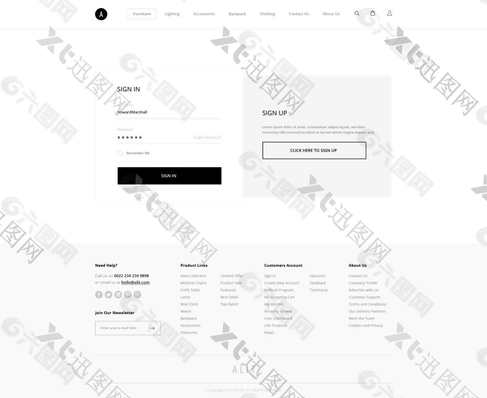UI网页页面设计