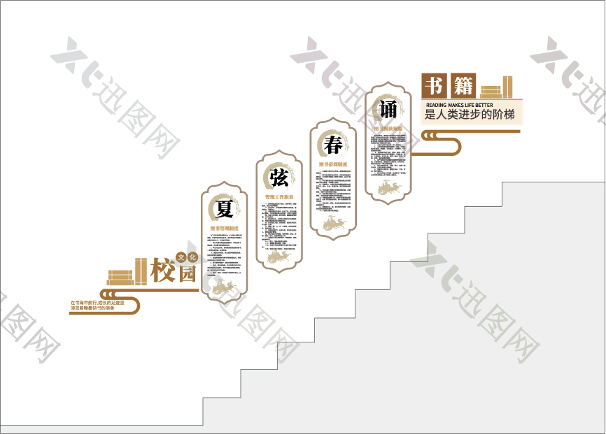 党建楼梯文化墙