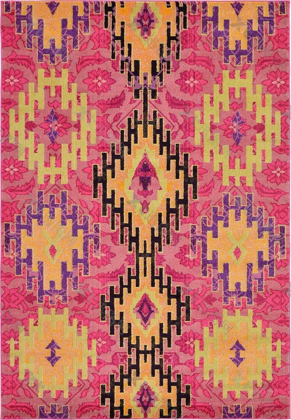 彩色地毯图案方形