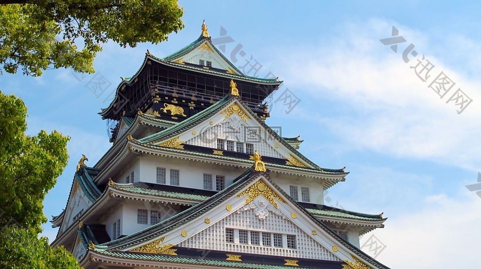 大阪城堡,日本,五
