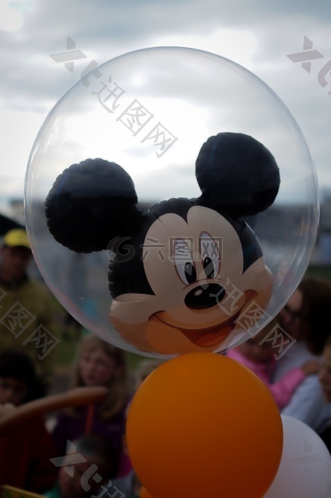 米奇老鼠,气球,氦气