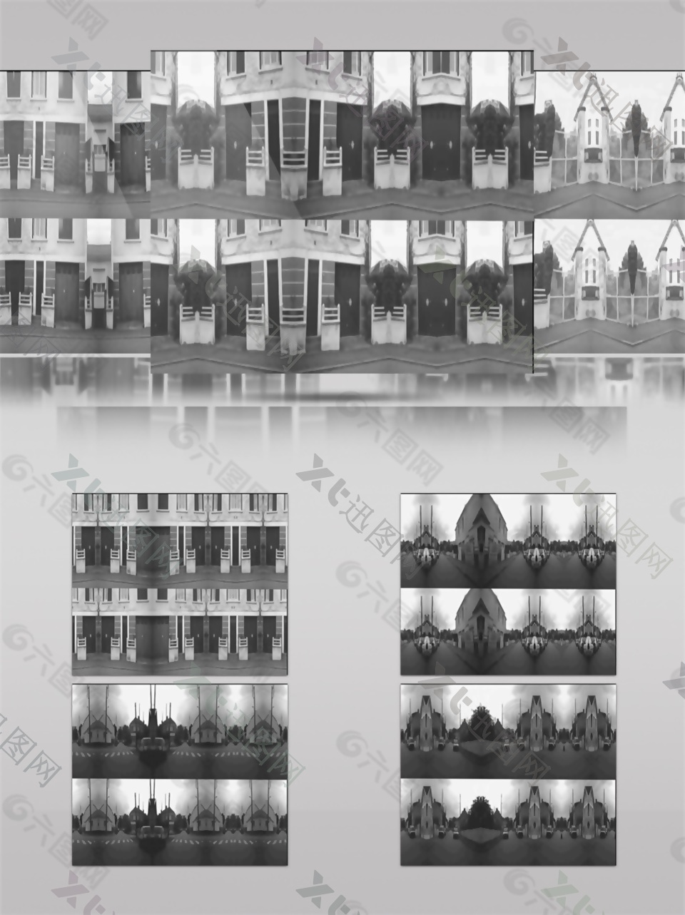 黑白复古城市动态视频素材