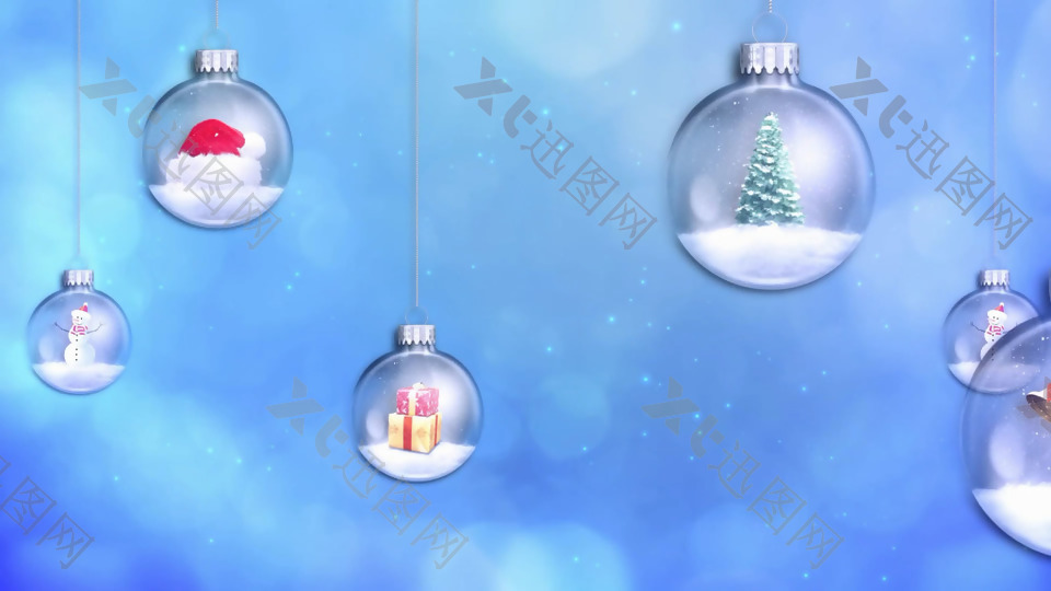 圣诞树上的挂饰动画素材(1)