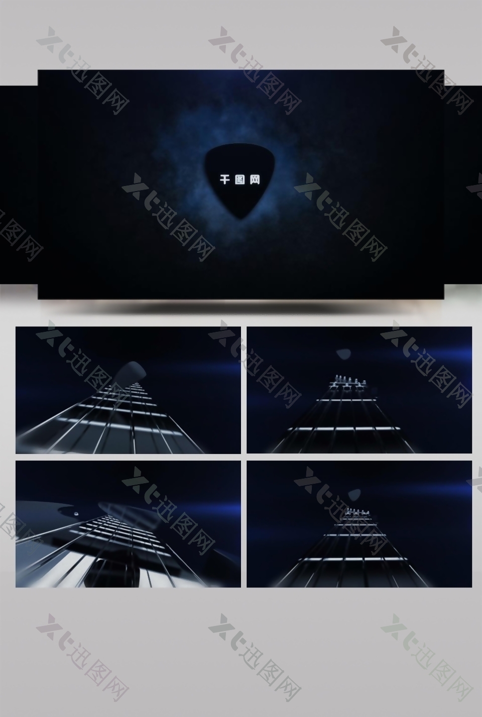 音乐商标LOGO展示演绎AE视频模板
