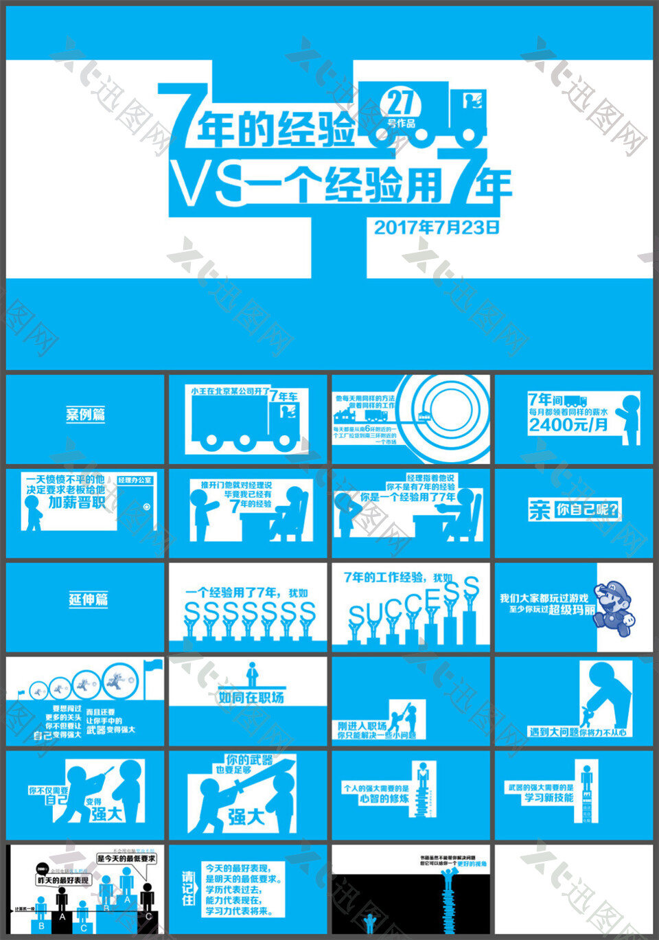 7年的经验VS一个经验用7年ppt作品