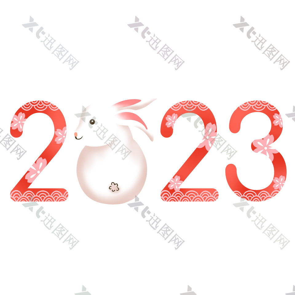 2023年兔年元素psd设计素材下载