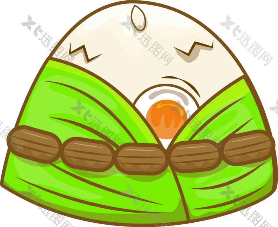 蛋黄粽子卡通食物节日装饰图片下载