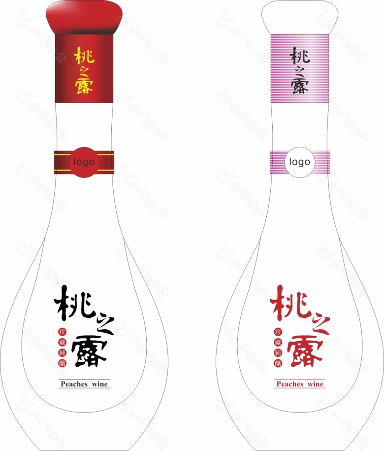 桃之露-玻璃瓶包装