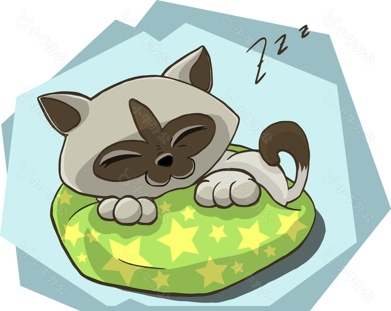 卡通猫咪素材设计背景