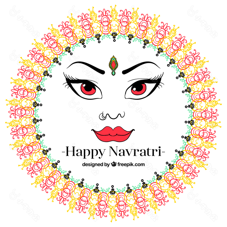 Navratri贺卡背景