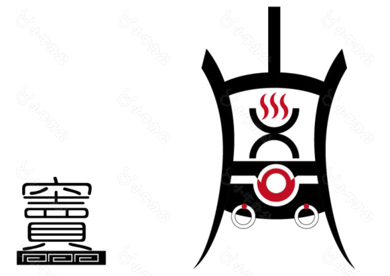 私房菜火锅logo