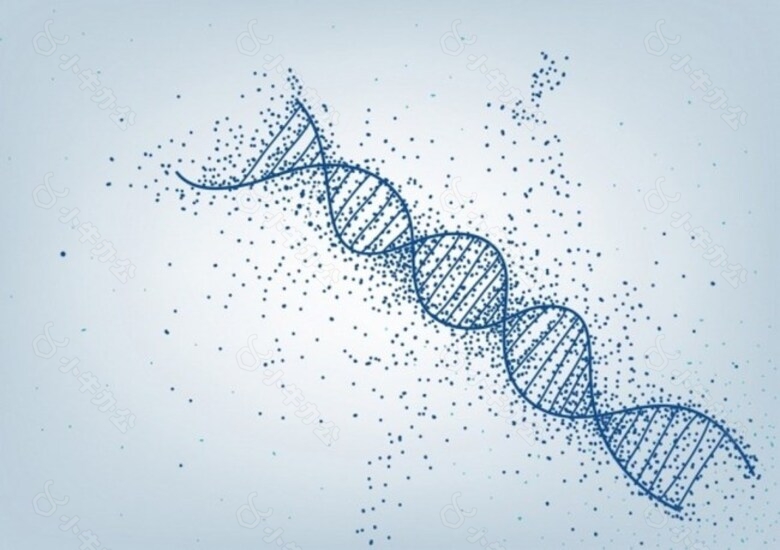 DNA分子生物链矢量背景