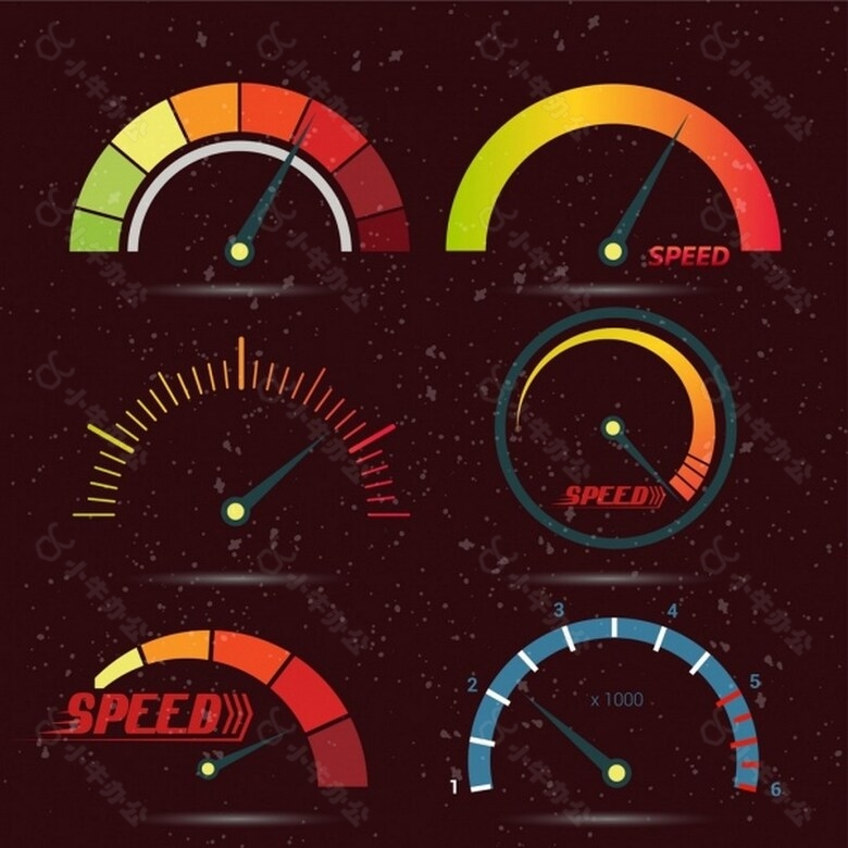 彩色仪表矢量元素