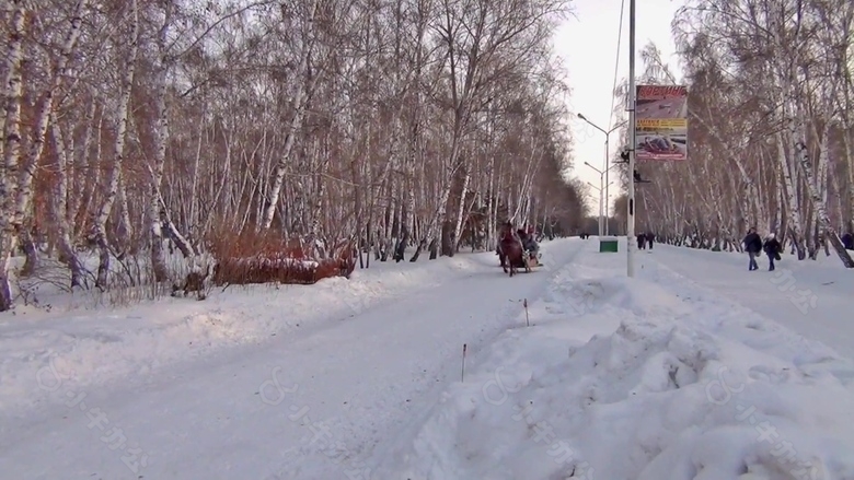 实拍雪景视频素材设计