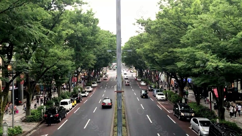 城市大马路建筑风景