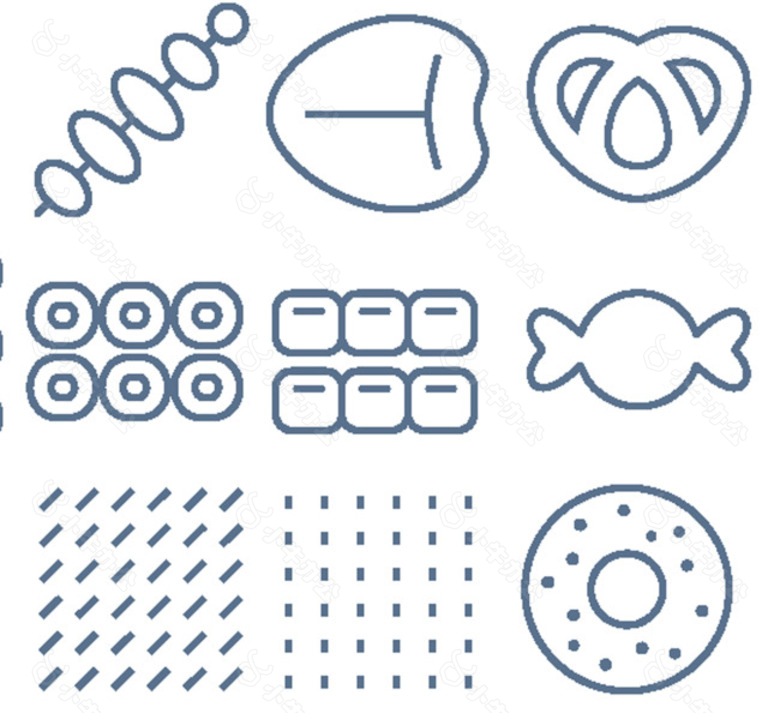 糖果线条小图标
