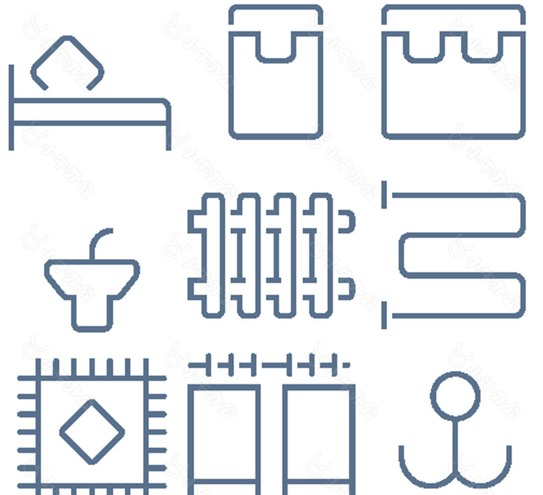 挂钩线条小图标