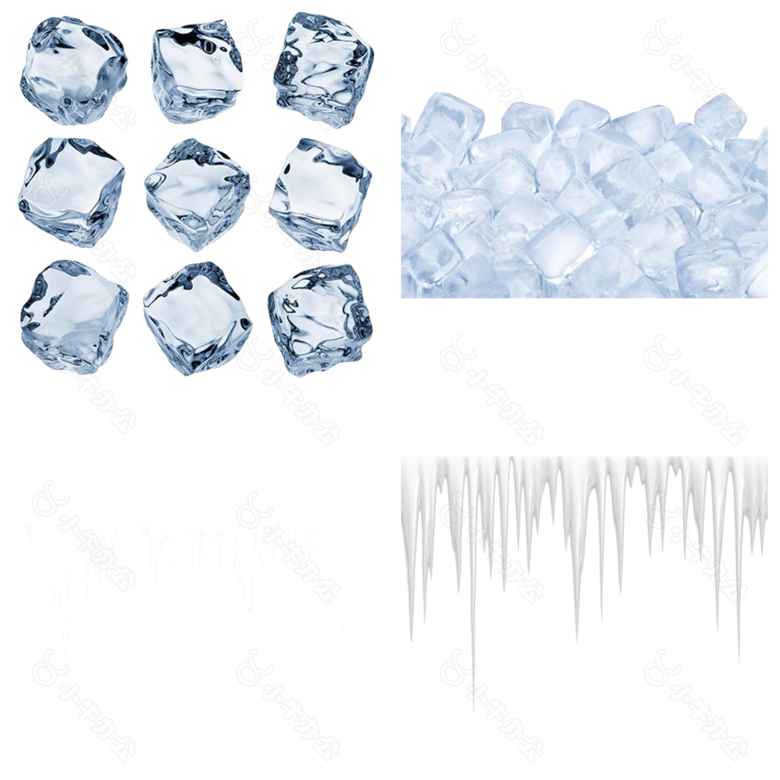 冰块冰柱抠png透明图层素材