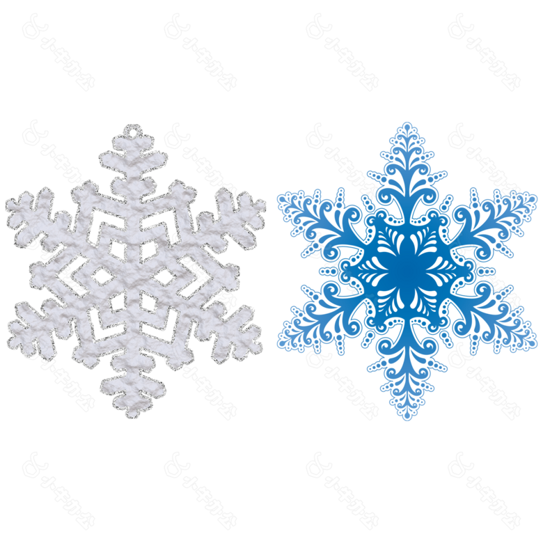 漂亮的雪花免抠png透明图层素材