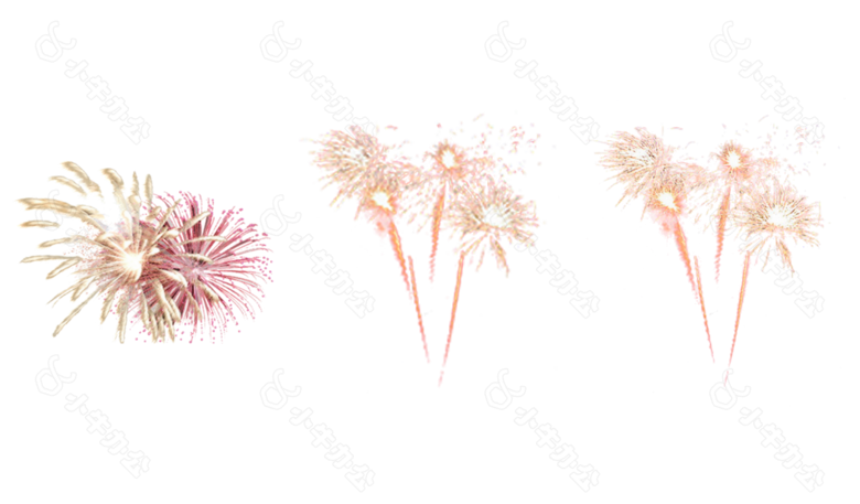 闪亮的烟花免抠png透明图层素材