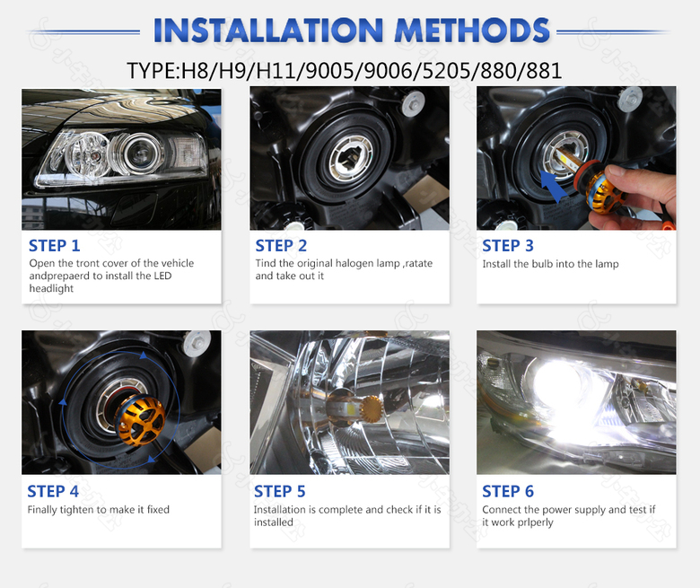 车灯安装步骤
