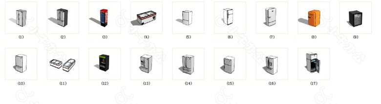 冰箱模型SKP下载