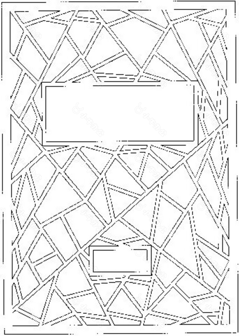 花纹镂空黑白图案