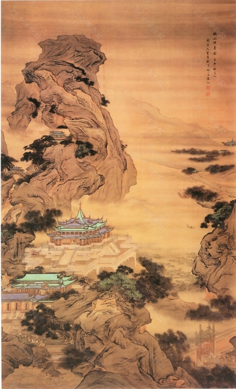 骊山避暑图装饰画