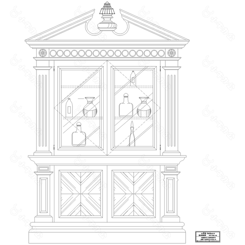 平面柜子CAD图纸