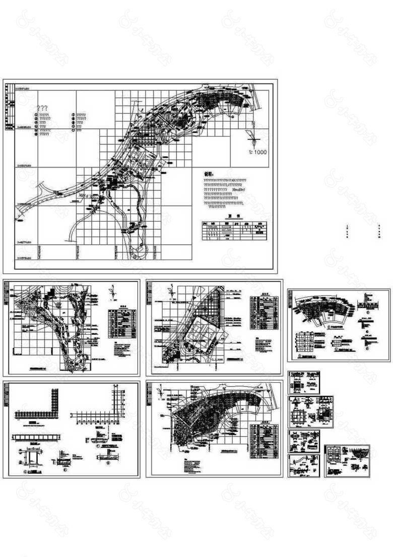 沈阳某公园施工套图CAD图纸