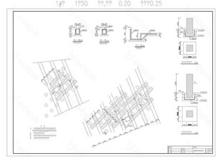 改造公园景观设计施工图雾化喷泉