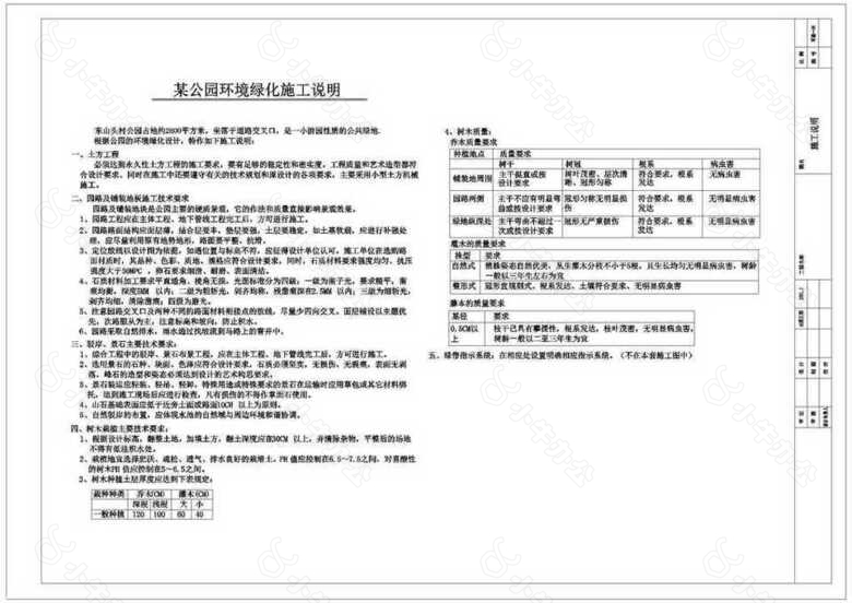 东山头村公园环施施工说明