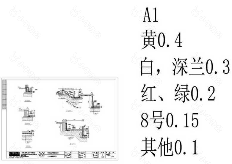 入口水池结构详图