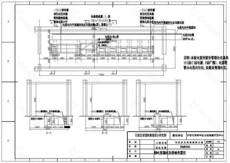 配电室基础及接地布置图下载