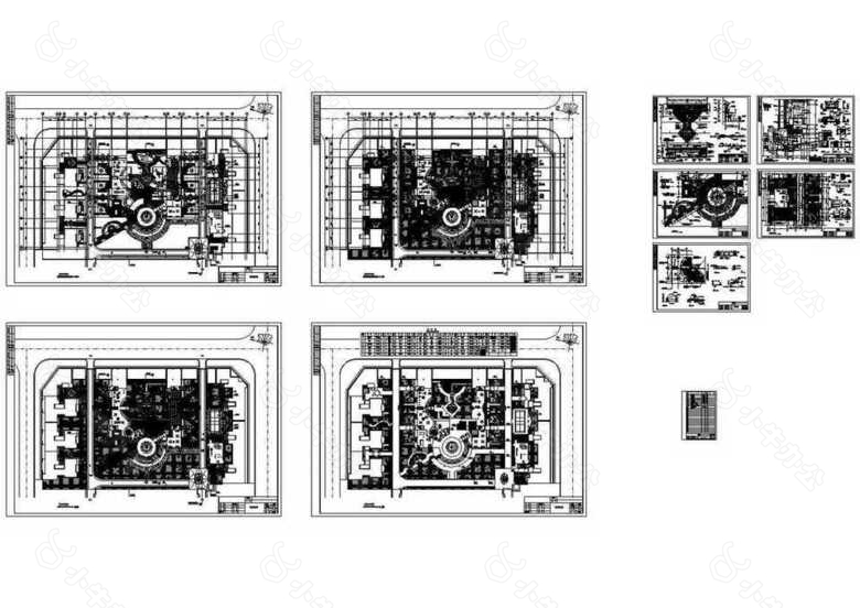 休闲公园园林景观图纸下载